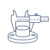 Critical dimensions and tolerance requirement icon